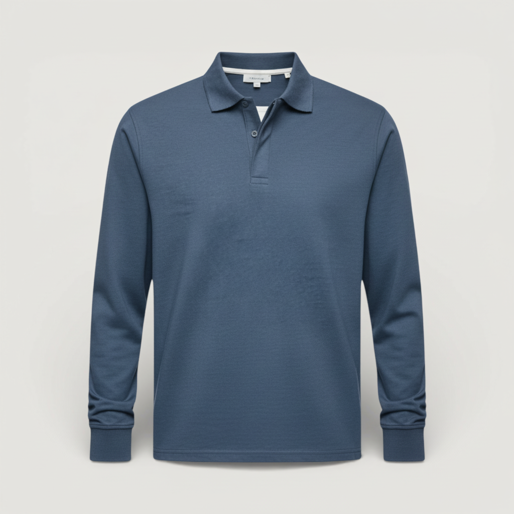 Aiden - Luxuriöses Langarm-Polo