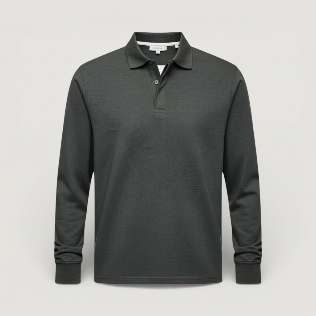 Aiden - Luxuriöses Langarm-Polo