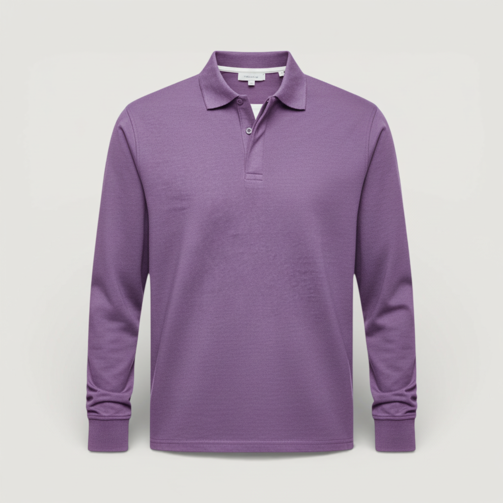 Aiden - Luxuriöses Langarm-Polo