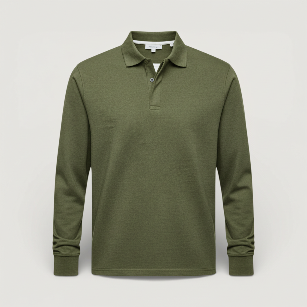 Aiden - Luxuriöses Langarm-Polo