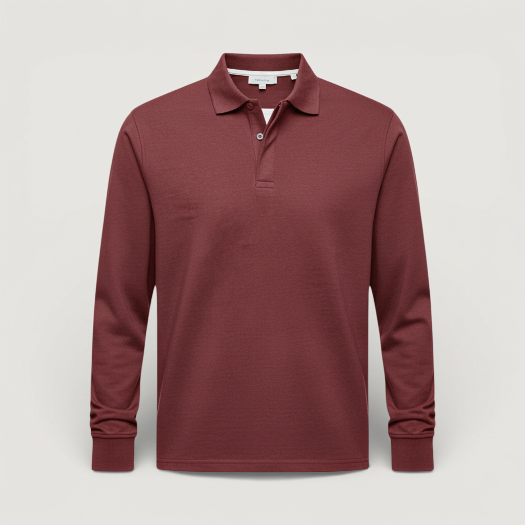 Aiden - Luxuriöses Langarm-Polo