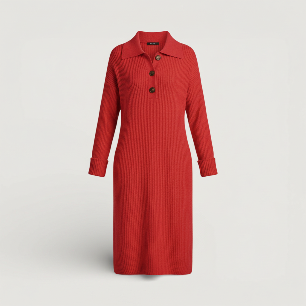 Lorena - Polo-Kleid mit Knopfleiste