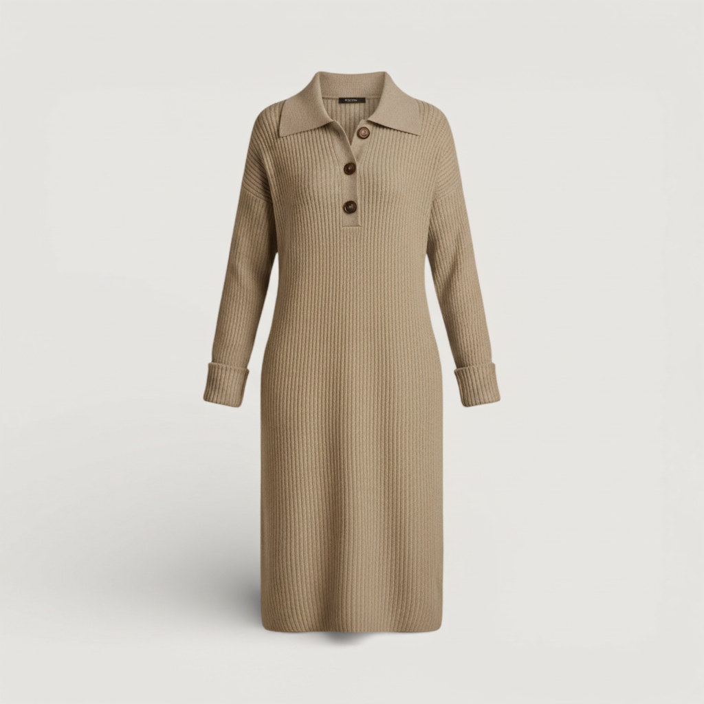 Lorena - Polo-Kleid mit Knopfleiste