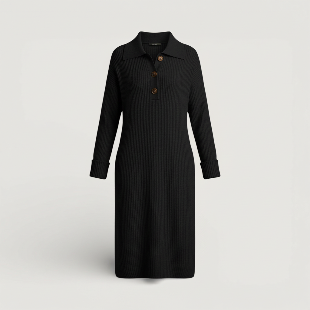 Lorena - Polo-Kleid mit Knopfleiste