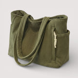 Tilda – Gerippte Tragetasche mit Kordel-Detail